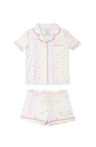 Preppy Goose New with tags Multi heart print jersey pj set, 6 years