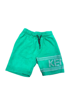 Kenzo Green Sweatshorts with Kenzo Graphics, 6 years