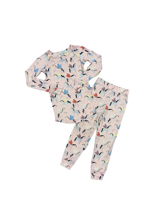 Loulou Lollipop Pink unicorn pyjama set, 2 years