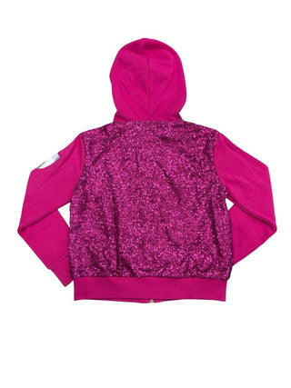 Juicy Couture Hot Pink Sequin Zip Up Hoodie, 6-7 years