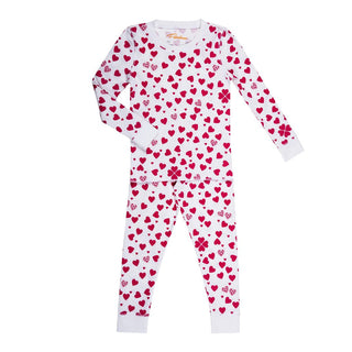 Petidoux New with tags lots of hearts pajamas, 1 year