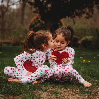 Petidoux New with tags lots of hearts pajamas, 1 year
