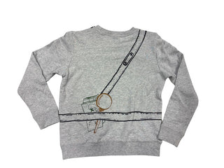 Stella McCartney Grey Sweatshirt with Archeology Graphics, 10 years