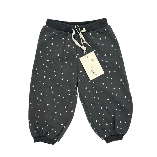 Organic Zoo new w/tags grey polka dot sweatpants, 1-2 years