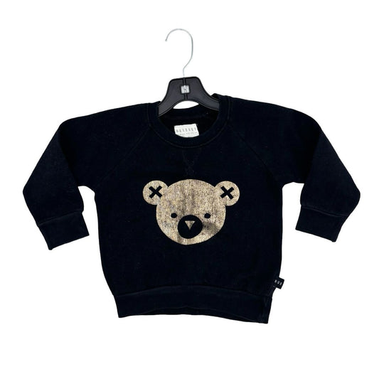 Hux black w/gold bear sweatshirt, 3 years