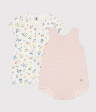 Petit Bateau Cotton Baby One-Piece - 2-Pack New with tags, 3 months