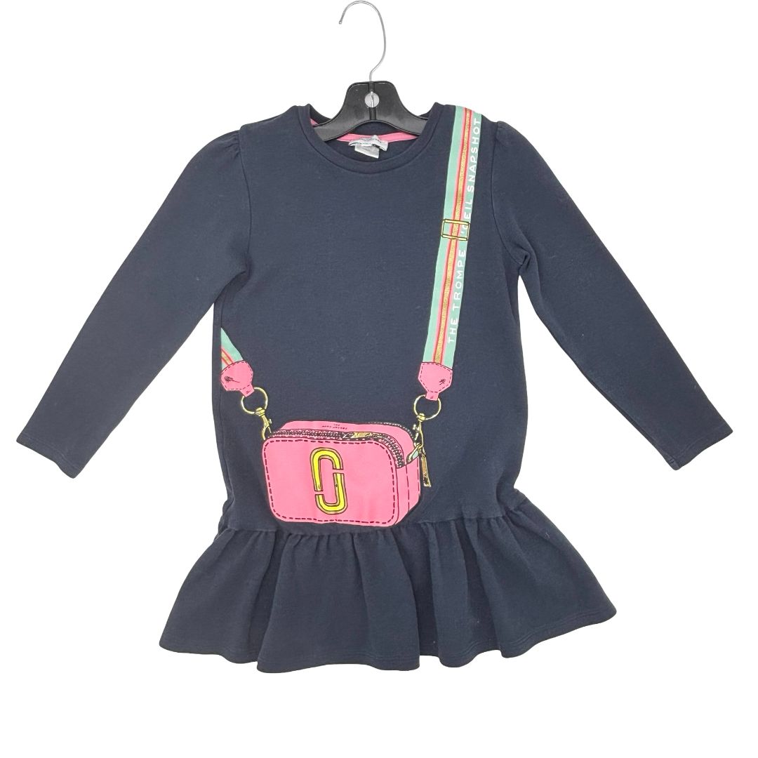 Marc Jacobs navy w/pink purse dress, 8 years