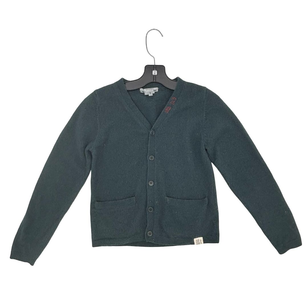 Bonpoint hunter green wool cardigan, 8 years
