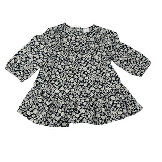 Gap Floral black and white dress, 3-6 months