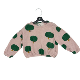 Bobo Choses pink w/trees top w/small hole, 12 months