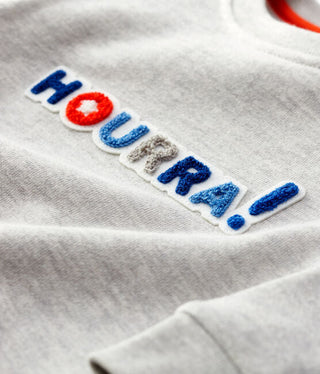 Petit Bateau Grey Hourra Sweater New with tags, 6 months