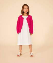 Petit Bateau Knitted Cotton Cardigan - Fuscia New with tags, 10 years