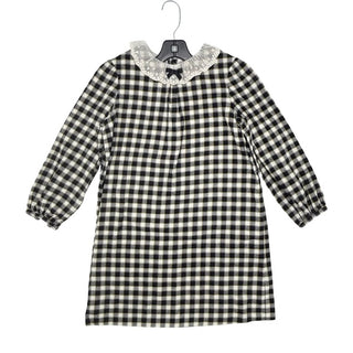 Bonpoint black/cream plaid dress, 10 years