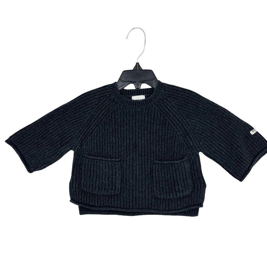 Donsje distressed black sweater, 2-3 years