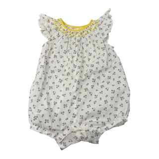 Jacadi Floral romper with yellow details, 12 months