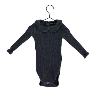 House of Jamie grey long sleeve onesie, 6-12 months
