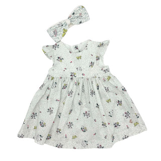 Petit Bateau new with tags floral dress w/headband, 6 months