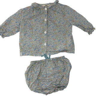 Cyrillus Liberty floral print blouse and bloomer set, 6 months