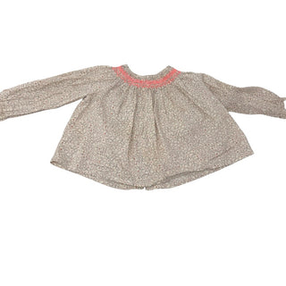 Bonpoint Liberty pink floral print blouse, 6 months