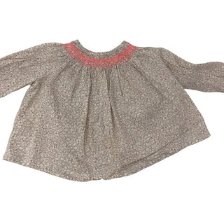 Bonpoint Liberty pink floral print blouse, 6 months