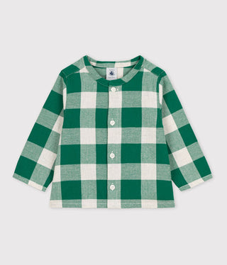 Petit Bateau Baby Flannel Checkered Shirt New with tags, 6 months
