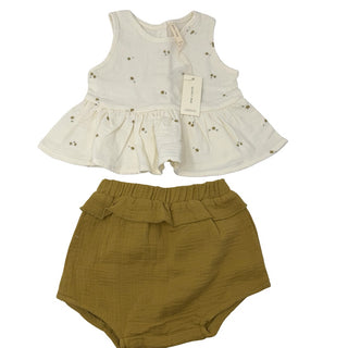 Quincy Mae New with tags tank top and bloomer set, 18-24 months