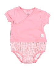 Petit Bateau Checkered pink bodysuit new with tags, 1 month