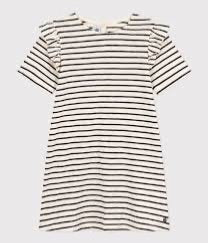 Petit Bateau Stripy Short-Sleeved Cotton Dress new with tags, 4 years
