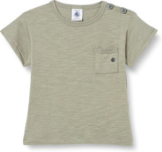 Petit Bateau New with tags olive green cotton shirt, 3 months