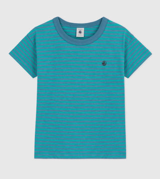 Petit bateau New with tags Short sleeve jersey striped shirt, 10 years