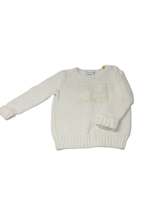 Ralph Lauren White knit sweater, 18 months