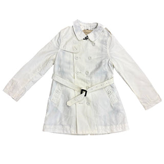 Burberry white trench coat jacket, 8 years
