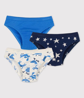 Petit Bateau Briefs Underwear Animal Pattern- 3-Pack, 8 years