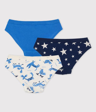 Petit Bateau Briefs Underwear Animal Pattern- 3-Pack New, 6 years