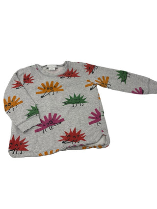 Stella McCartney Gray crewneck with colourful detail, 4 years