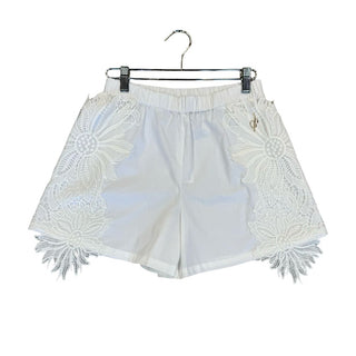 Miss Blumarine White Shorts with Lace Detail , 14 years