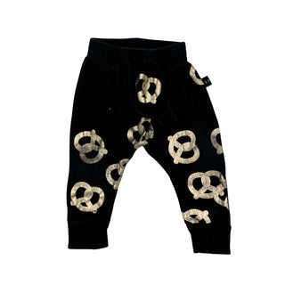 Hux black w/gold pretzel pants, 1 year