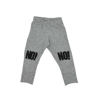Nununu grey NO! leggings, 6-12 months
