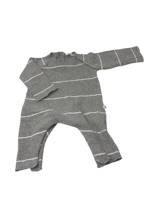 1 + in the Family Gray and white romper, 3 months