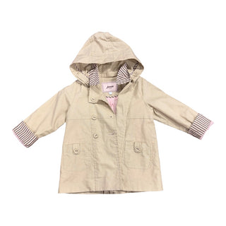 Jacadi Beige trench coat w/stripped lining, 2 years