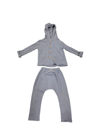 1 + in the family Grey sweater and sweatpant set, 18 months