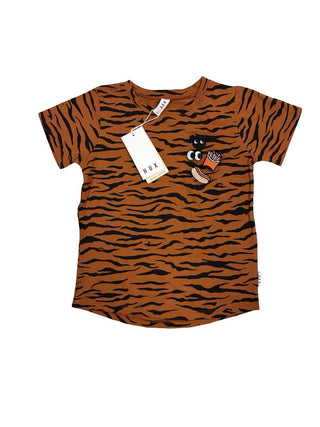 Hux Brown Tiger Print Tee - New With Tags, 8 years