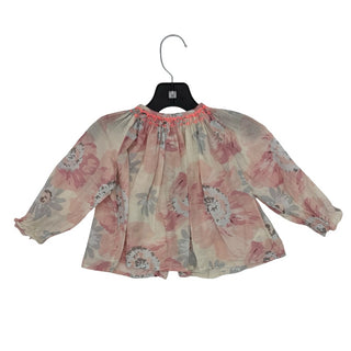 Bonpoint Pink floral shirt, 18 Months