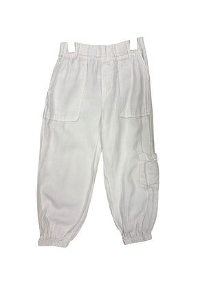 Zara White Cargo Balloon Pants, 6 years