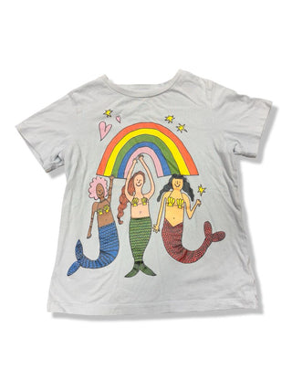 Stella McCartney Blue Tee with Mermaid Graphics, 6 years