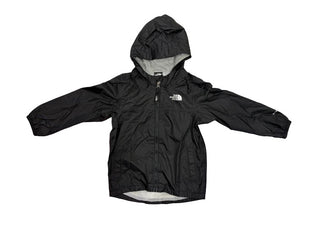 North Face Black Zip Up Hooded Windbreaker, 4 years