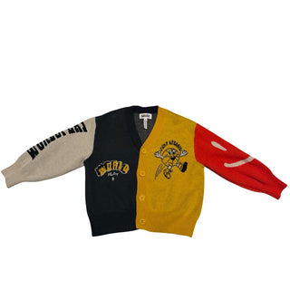 Molo Color block word play cardigan, 4 years