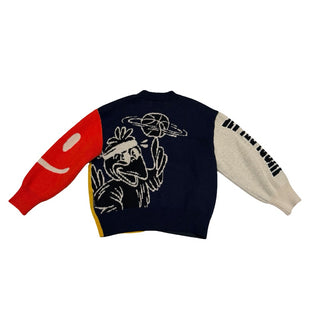 Molo Color block word play cardigan, 4 years