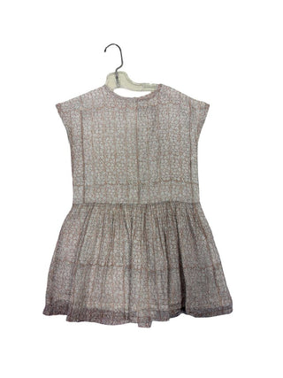 Louis Louise Blush and White Dress with Metallic Threading, 6 years