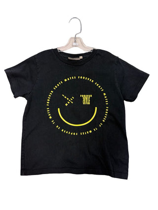 Molo Smiley Face Skate Black Tee, 6 years